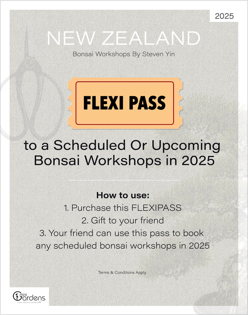 Bonsai Workshop FLEXIPASS
