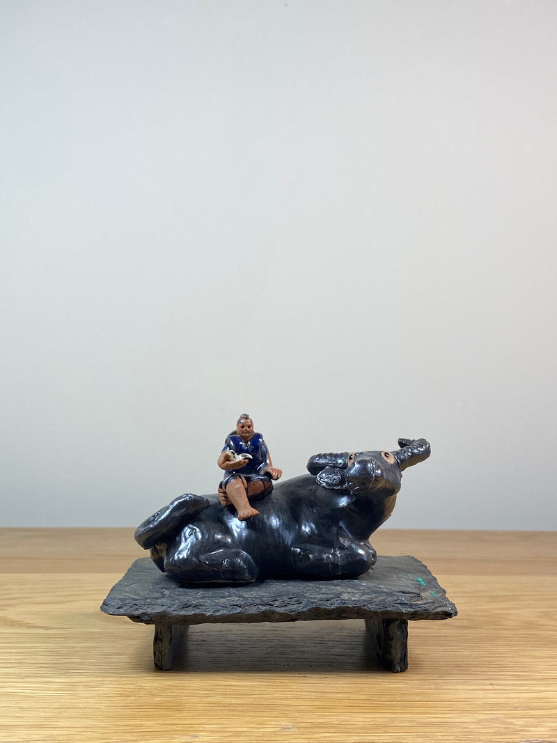 BOY ON BUFFALO - LARGE