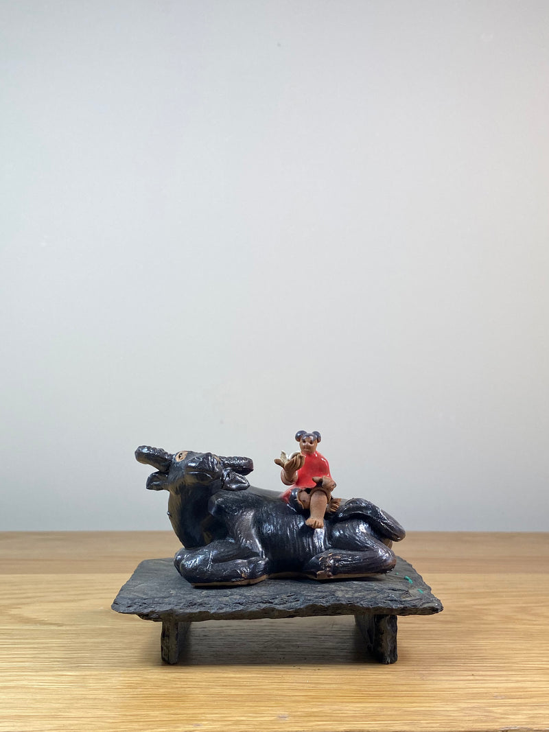 GIRL ON BUFFALO - LARGE